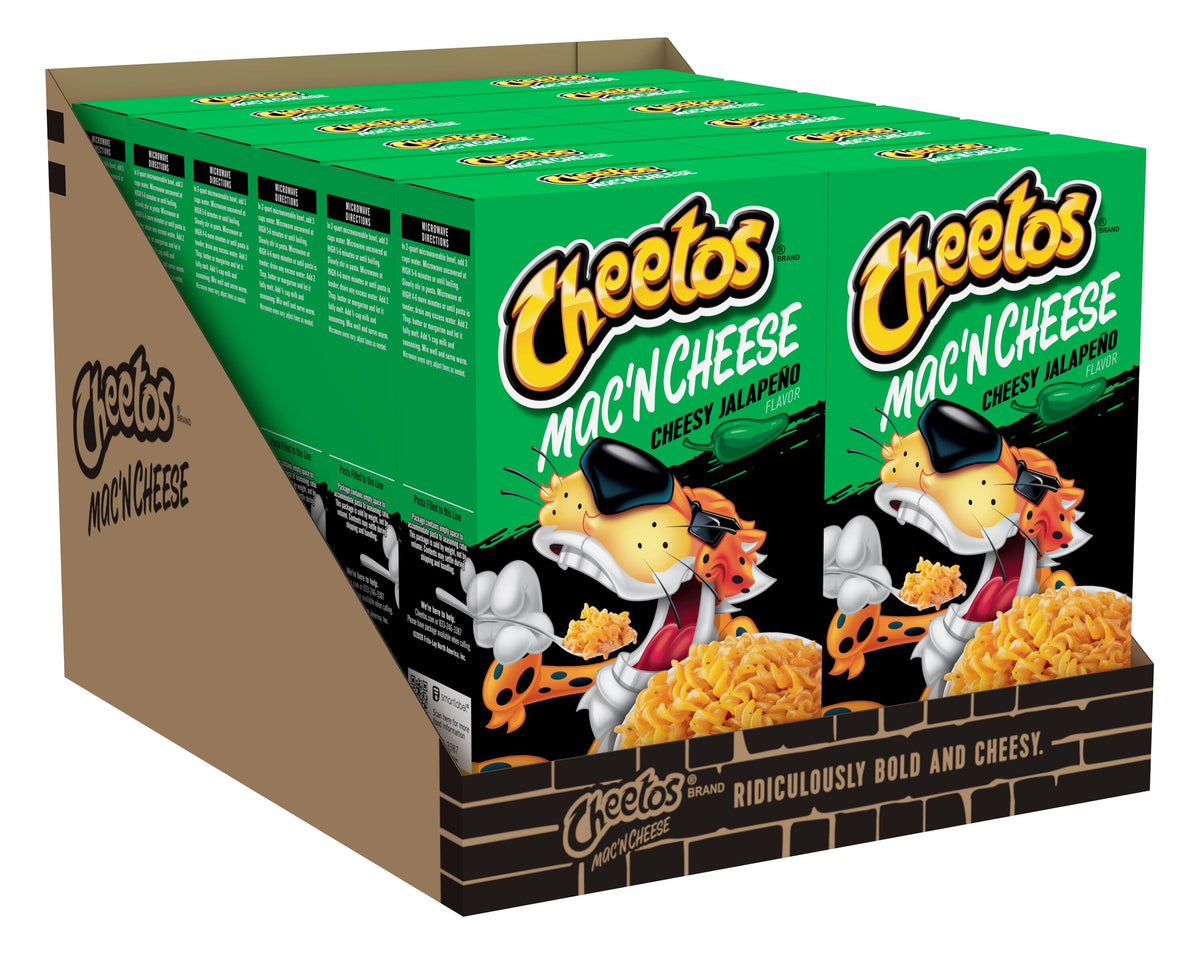 Cheetos Mac and Cheese Cheesy Jalapeno box, 5.7 oz, made in USA