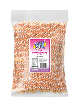 Silly Stix sour powder paper straws bulk candy, 2.5 lb, made in Colombia