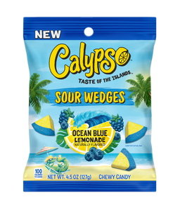 Calypso Sour Wedges Ocean Blue, 4.5 oz, made in USA