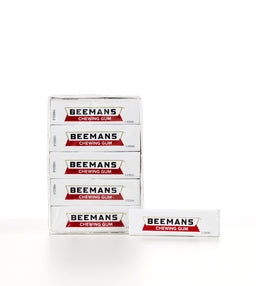 Beeman's Gum Single Facing Display, 480-count case, made in Morocco