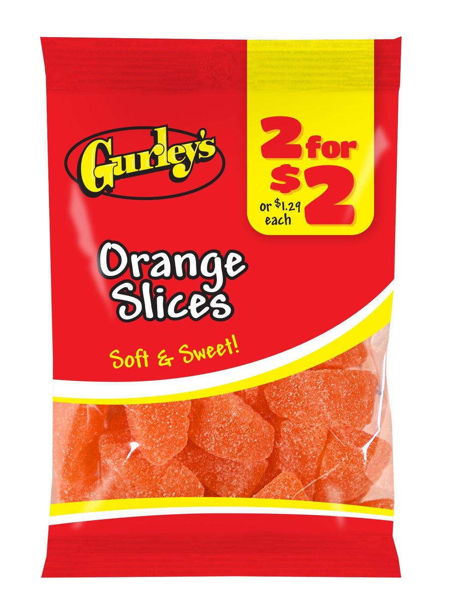 Gurley's Orange Slices, 3.5 oz (99 g), made in USA