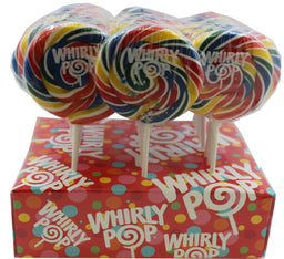 Adams & Brooks rainbow whirly pop counter display, 1.5 oz pops, Mexico