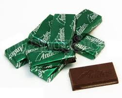 Andes Creme De Menthe Thins Bulk Andes Logo Wrap bulk chocolate mints, 20.00 lb, made in USA