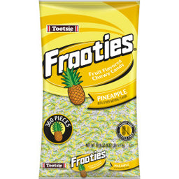 tootsie frooties bag (360 piece) pineapple, 38.8 oz, made in the USA