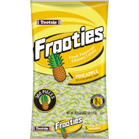 tootsie frooties bag (360 piece) pineapple, 38.8 oz, made in the USA