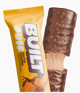 Built Salted Caramel Puff puff bars, 1.41 oz, made in USA