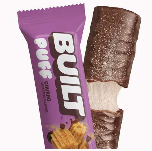 Built Churro Puff puff bars, 1.41 oz, made in USA