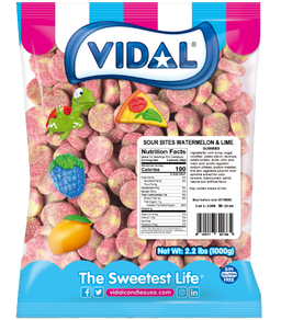 vidal bulk sour bites watermelon & lime, 2.2 lb, made in Spain