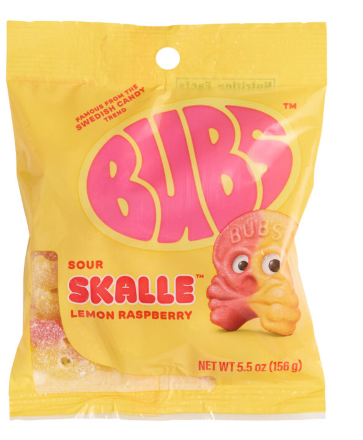 BUBS Lemon Raspberry, 5.50 oz (156 g), made in Mexico