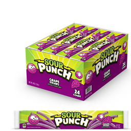 Sour Punch Grape Straws, 2.00 oz (57 G), made in USA