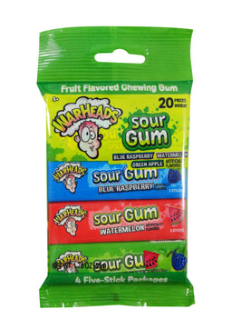 Warheads Sour Gum, 1.76 oz (50 g), made in China