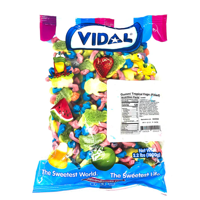 vidal bulk tropical frogs, 2.2 lb, made in Spain