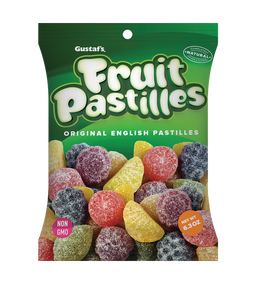 Gustaf's Fruit Pastilles Bag, case of 12, made in Netherlands