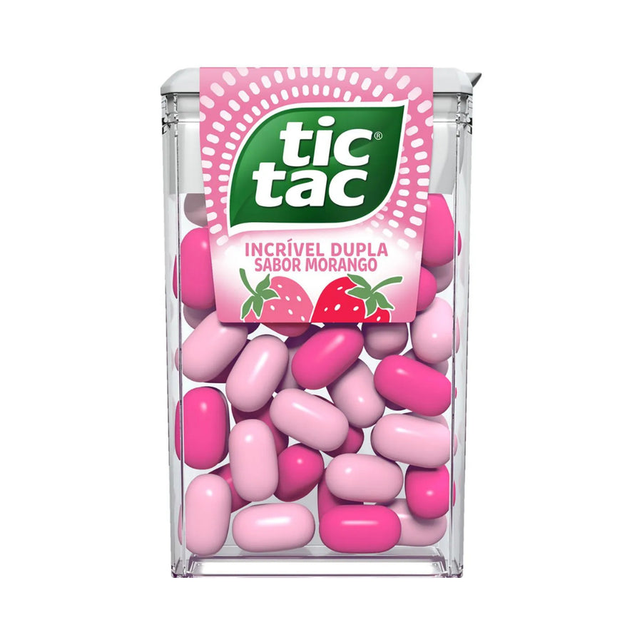 TIC TAC STRAWBERRY AND CREAM 14.5 g (1 Box of 14 Units) Import Export Trading Company Montreal Quebec Canada